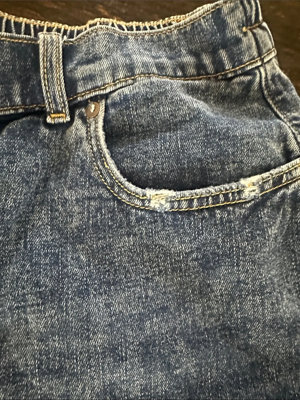 NWT women’s aerie blue jeans shorts - Picture 4 of 5